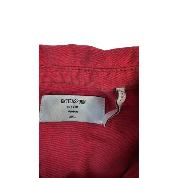 Prophecy jumpsuit wildfire one teaspoon button front grunge pink sz Small EUC - Picture 8 of 12